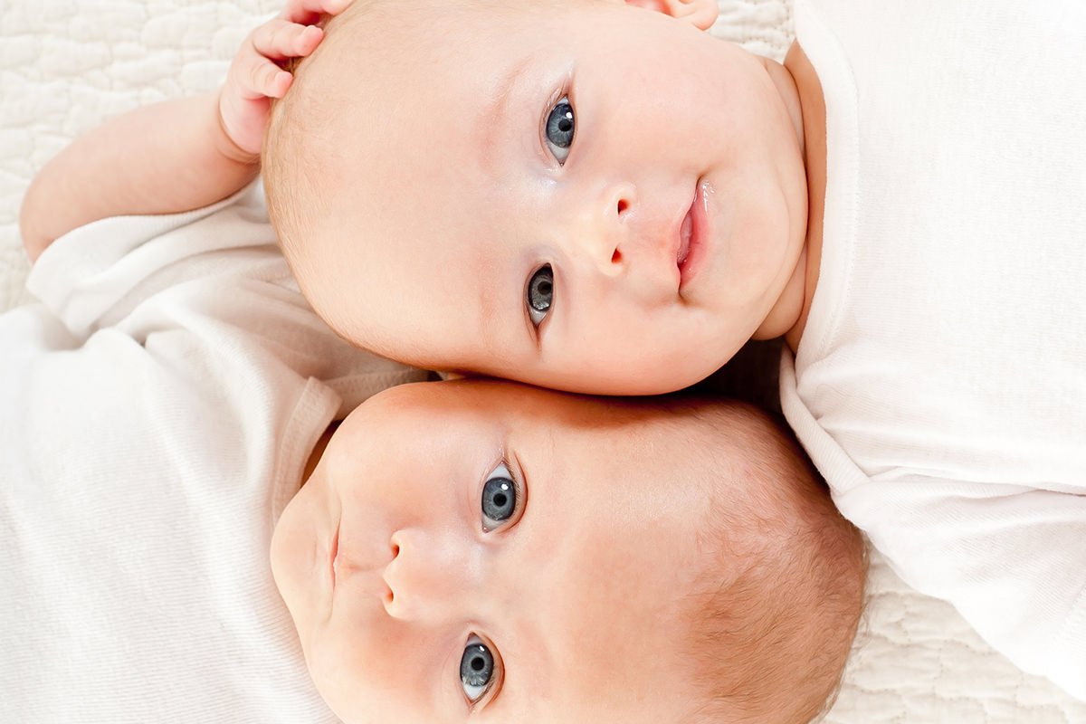 Babies Laying Head to Head Babies Laying Head to Head